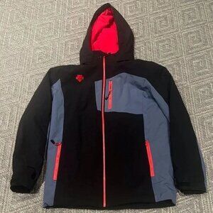 DESCENTE Detachable Hood Insulated Ski Jacket Juniors Size 16